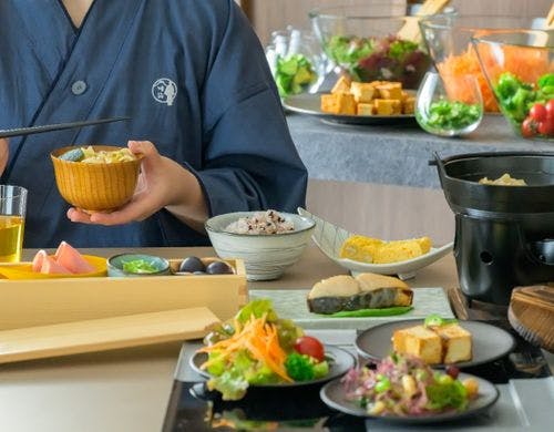 朝食バイキング