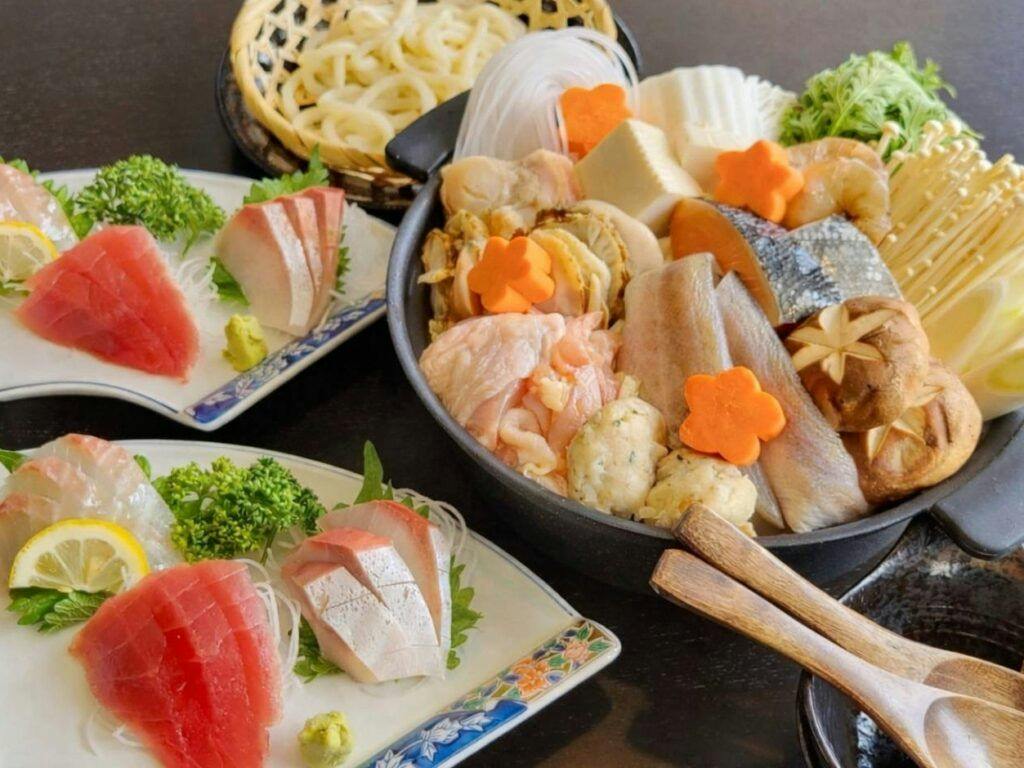 海鮮鍋とお刺身プランのご案内