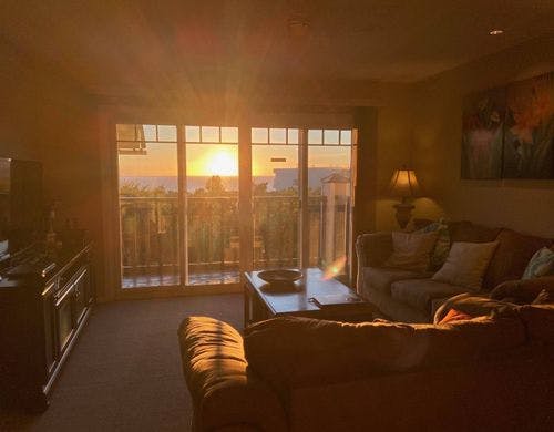 東シナ海へ沈む夕陽