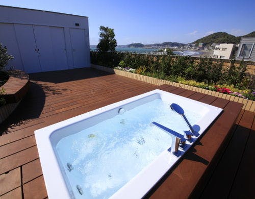 屋上ジャグジー