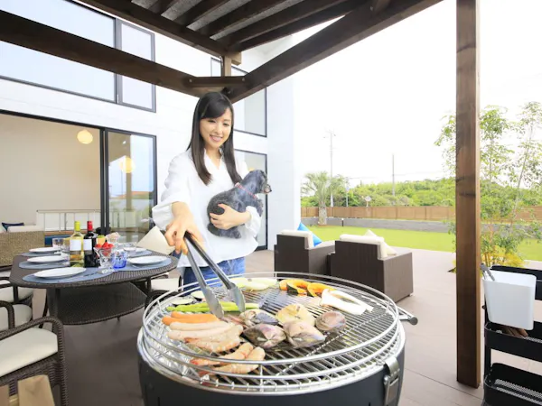 【BBQ機材付/朝食付】愛犬と遊ぶ時間を最大化|BBQ機材レンタル×特製オムライスプラン