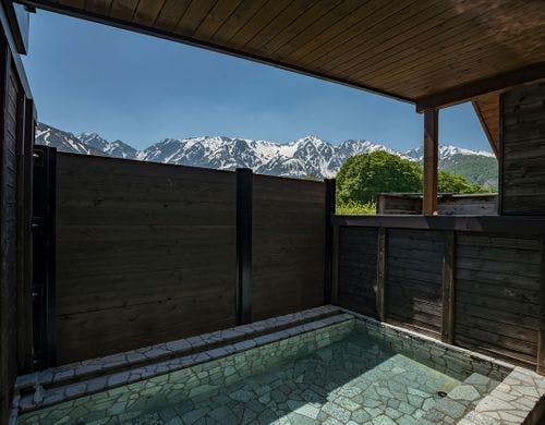 高原の露天風呂