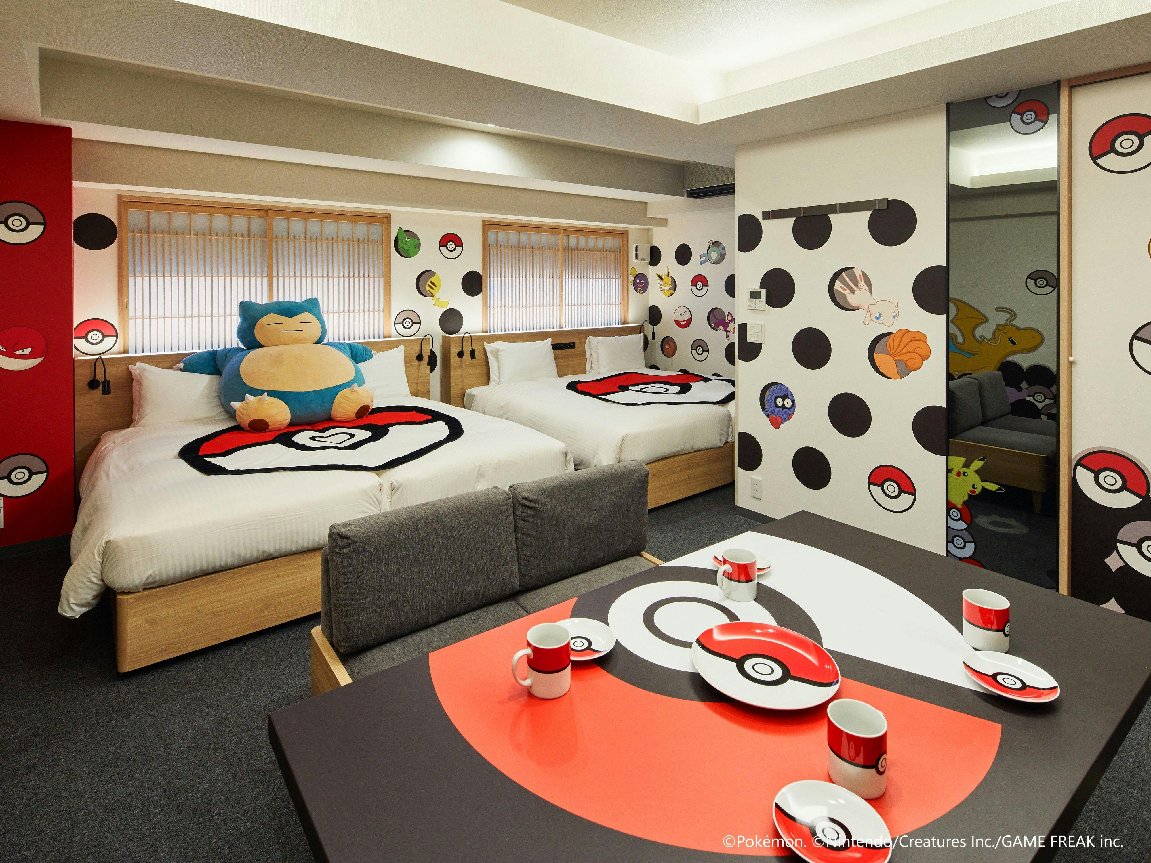 Mimaru京都 西洞院高辻 ポケモンルーム4名部屋 ポケモンに囲まれたお部屋に泊まろう オリジナルノベルティつき ポケモンルーム オリジナルノベルティグッズをプレゼント Yahoo トラベル