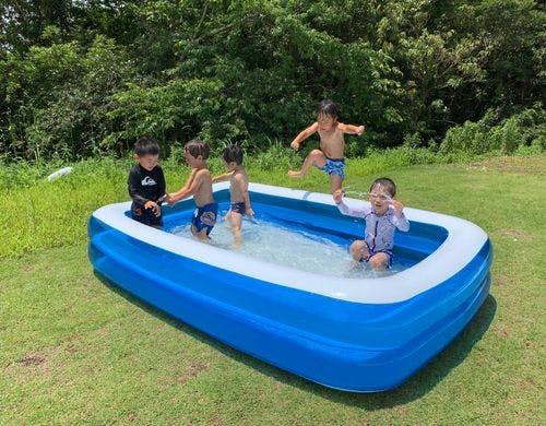 夏の時期には子供プール