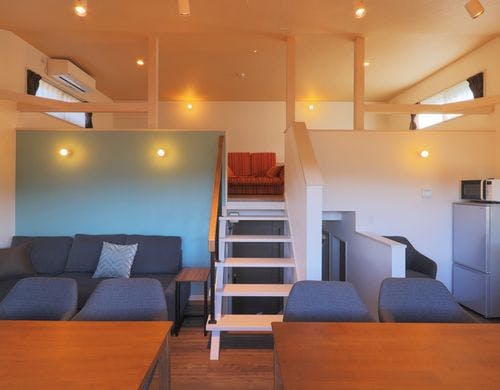 富士山眺望のコテージ