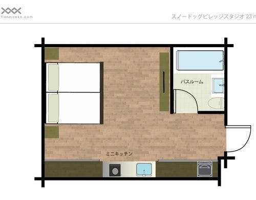 スタジオ　間取り