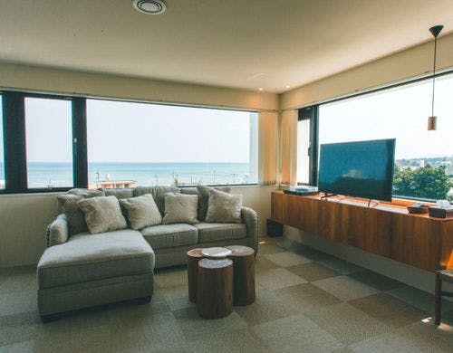 東シナ海のブルーグラデーション