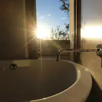 ・【ห้องน้ำ】เพลิดเพลินกับการอาบน้ำพร้อมชมพระอาทิตย์ตก