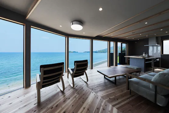 ห้องนั่งเล่นและห้องครัวชั้น 2