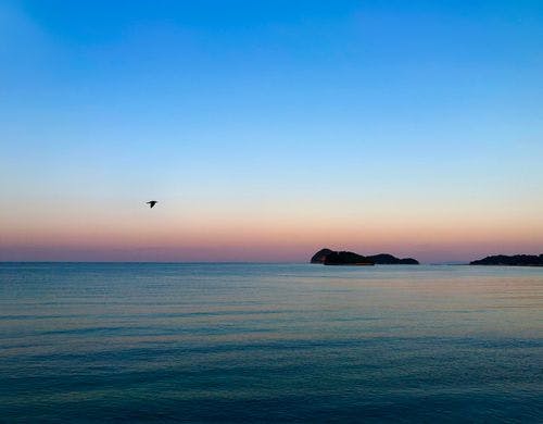 黄昏時の瀬戸内海