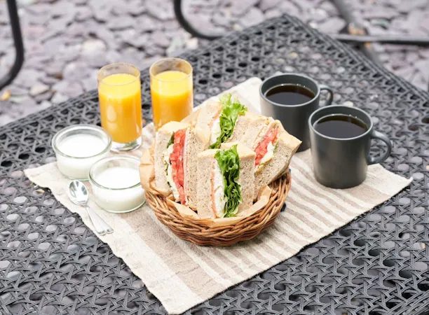 代々木DIMLIGHTESPRESSO監修の朝食。