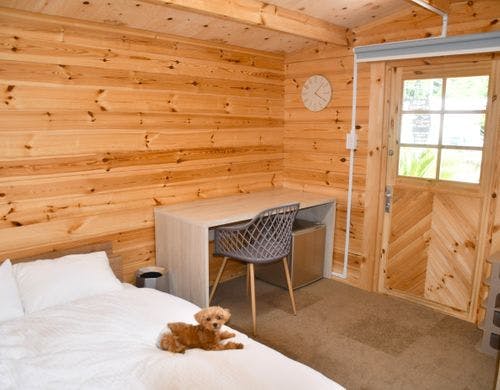 お部屋内にはゲージを常設しております。