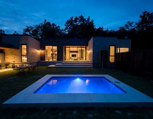 プールからの眺め