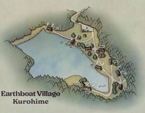 Earthboat Village Kurohime 全体MAP