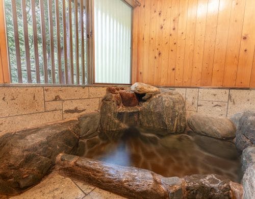 天然温泉の岩風呂