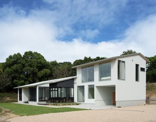 夕景と海を一望できる宿