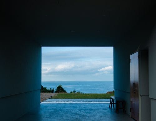 夕景と海を一望できる宿