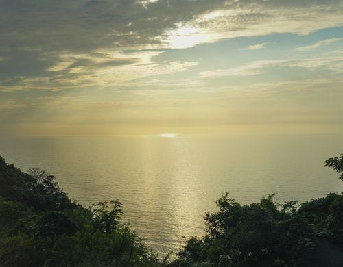夕景と海を一望できる宿