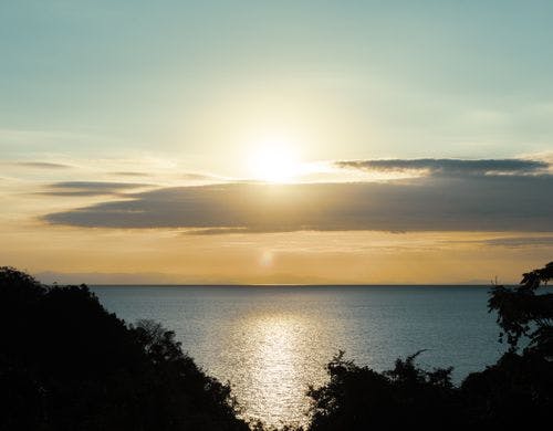 施設からの夕景