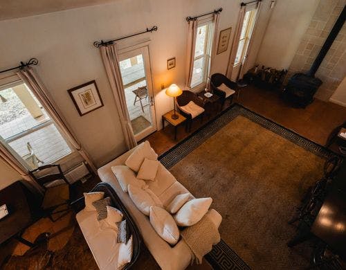 ロフトからリビングの眺め