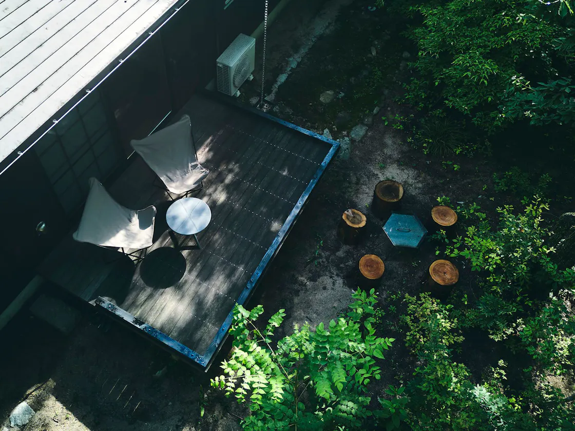 デッキと焚き火台