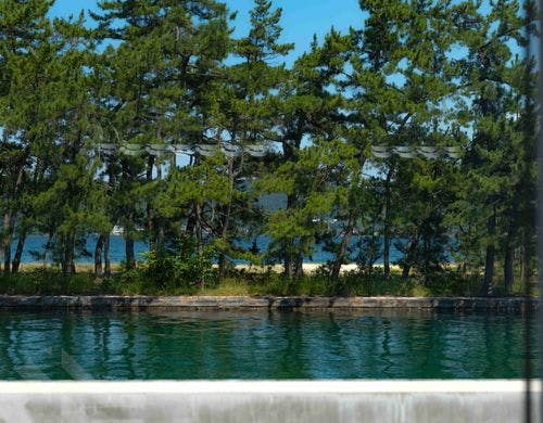 【眺望】天橋立の運河を望む