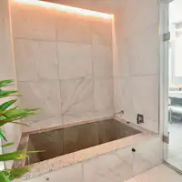 ヴィラ風の風呂場