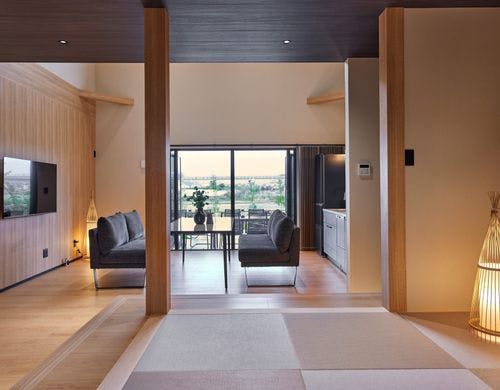 SUITE VILLA 惺 リビングダイニング