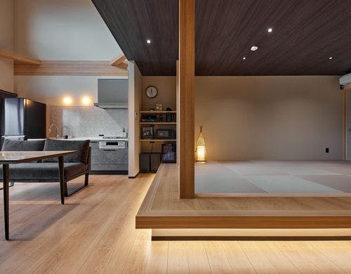 SUITE VILLA 惺 リビングダイニング