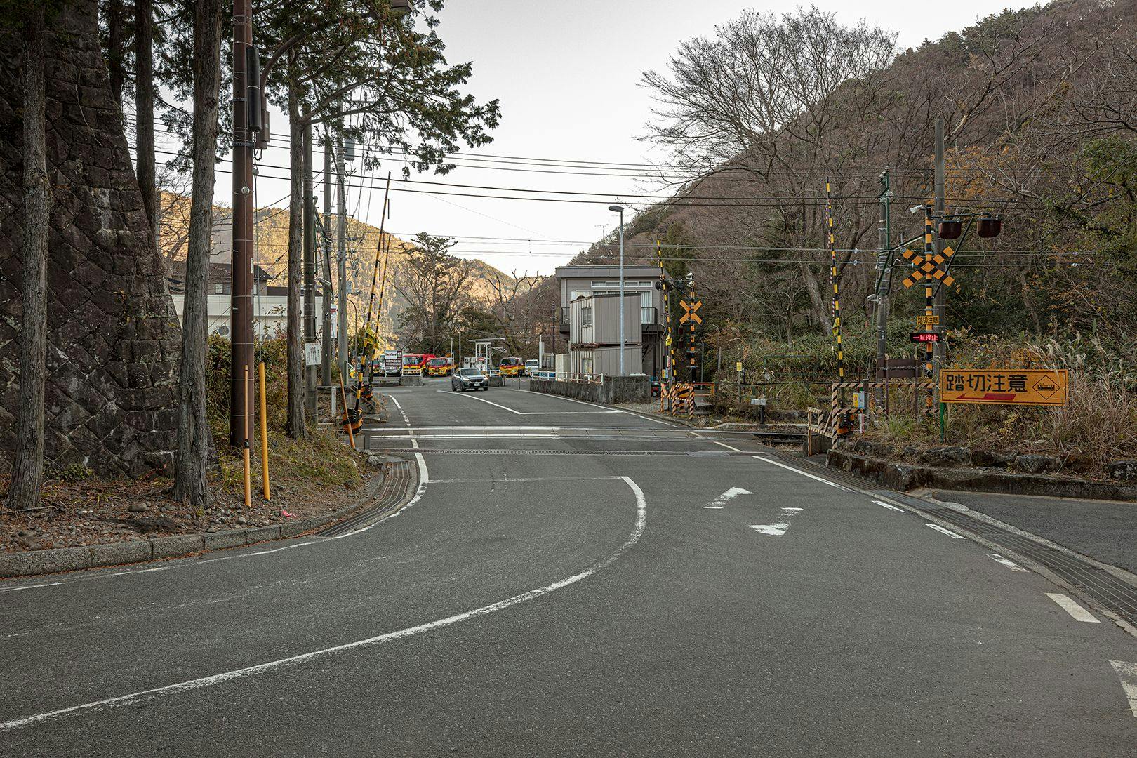 小涌谷駅からSHIKI-HAKONE-へのルート