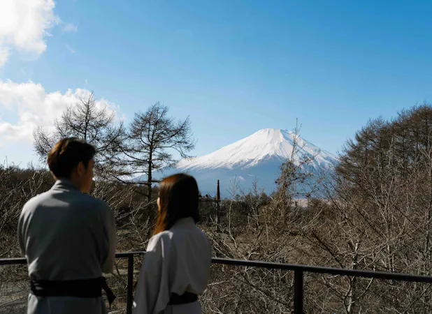 屋上からは富士山が一望できます