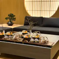 和食コースの出張シェフの一例