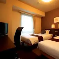 ツインルーム、セミダブルサイズベッド