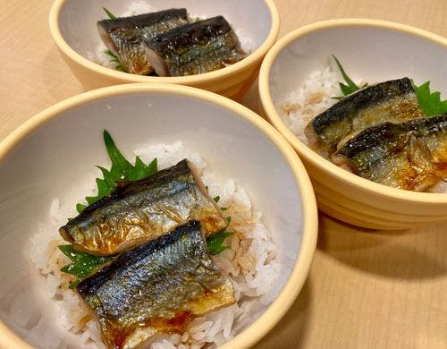 朝食イメージ（サンマの蒲焼）