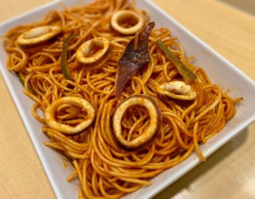 朝食イメージ（イカナポリタン）