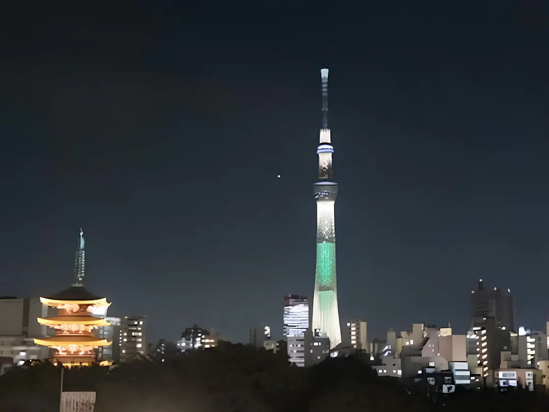 東京スカイツリー側夜景一例