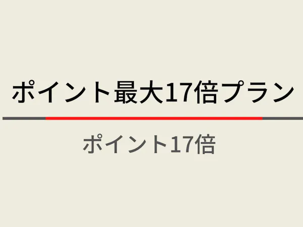【素泊】【会員限定】ポイント最大17倍プラン
