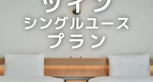 【お子様添い寝不可】ツインシングルユース・朝食付