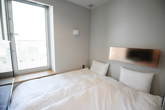 ห้องพักเดี่ยวขนาดกะทัดรัด สามารถใช้เป็นห้องคู่ได้