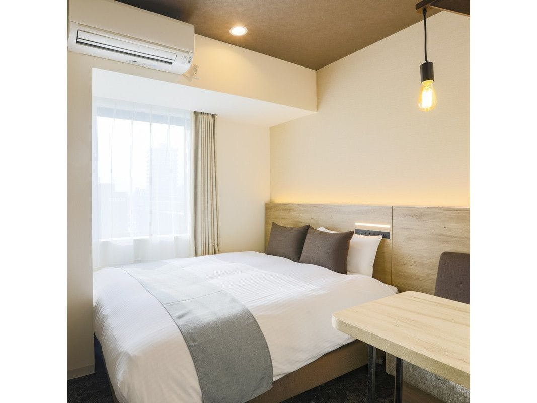 禁煙 ダブルルーム 16平米 ひろびろ160cm幅ベッド 朝食付 朝食は充実の和洋ビュッフェをご用意 スタンダードプランプラン ホテルウィングインターナショナル札幌すすきの 一休 Com