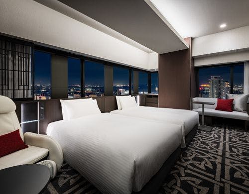 高層階コーナーツインからの眺望