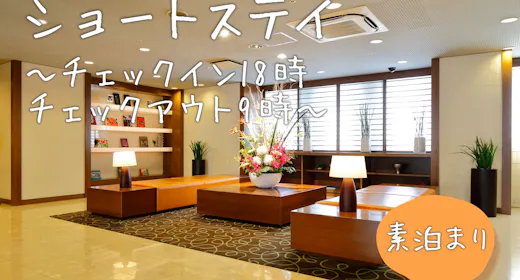 【1泊限定ショートステイ】チェックイン18時~チェックアウト9時まででお得プラン!(素泊り)