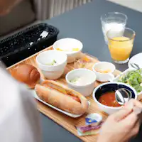 อาหารตะวันตกเพื่อสุขภาพบนจาน