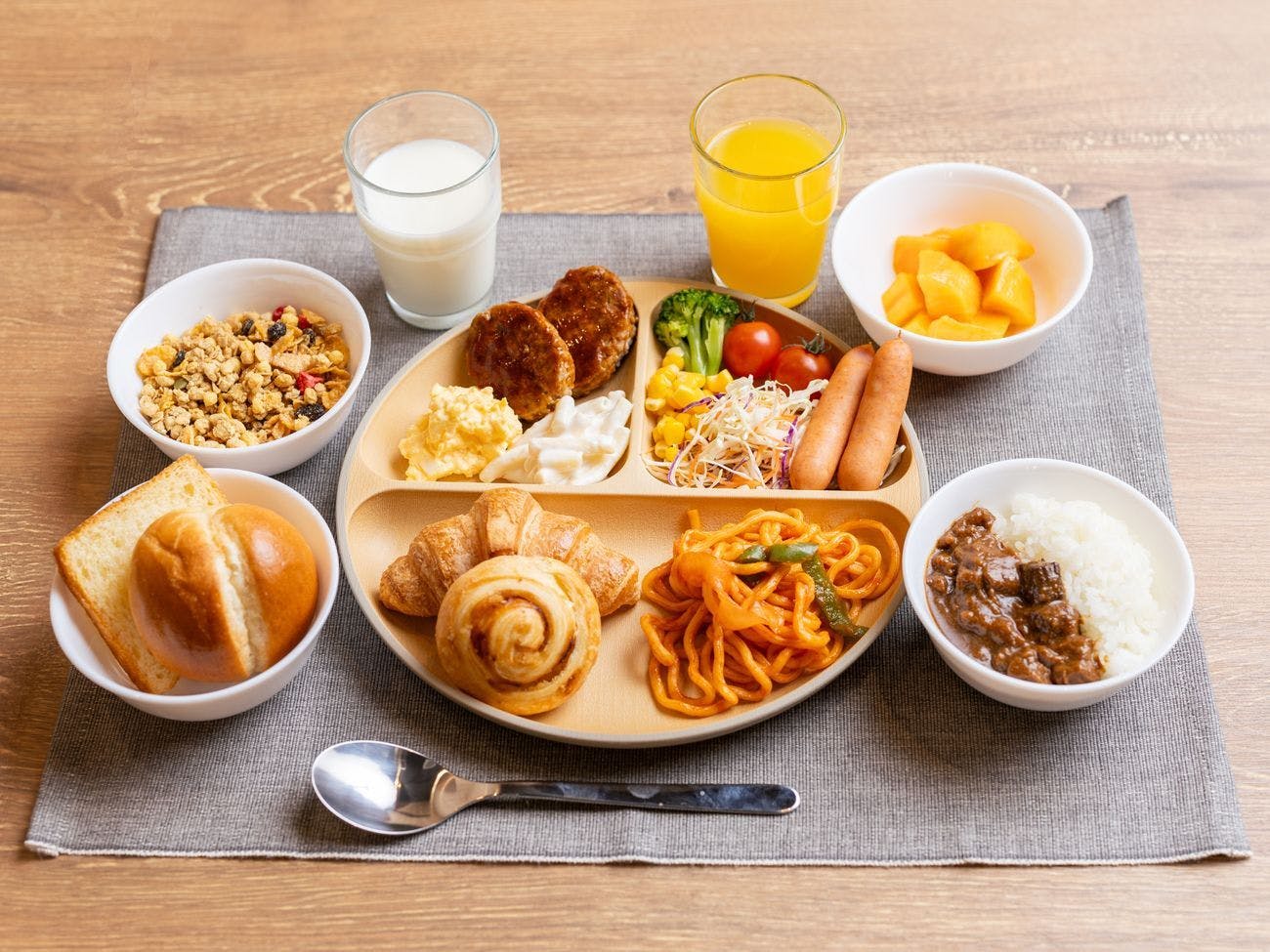 ตัวอย่างบุฟเฟ่ต์อาหารเช้า