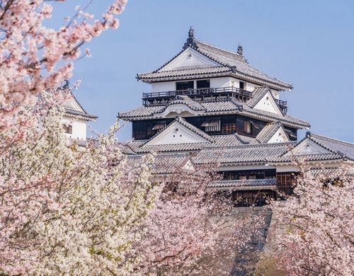 【松山城】ロープウェイ乗り場まで徒歩5分