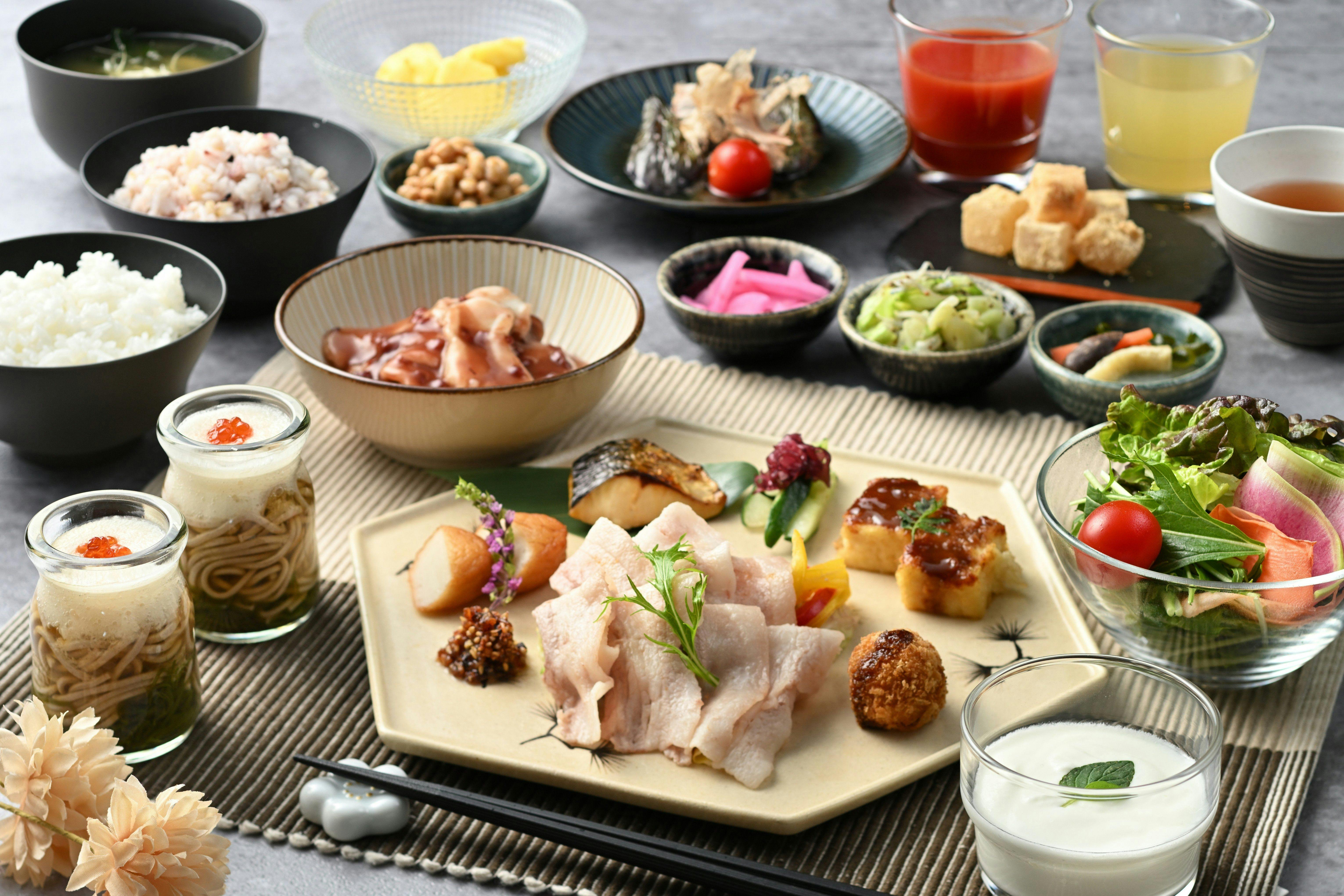 朝食ビュッフェ