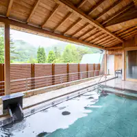 โรงแรมฮานามากิ - อ่างอาบน้ำหินกลางแจ้ง