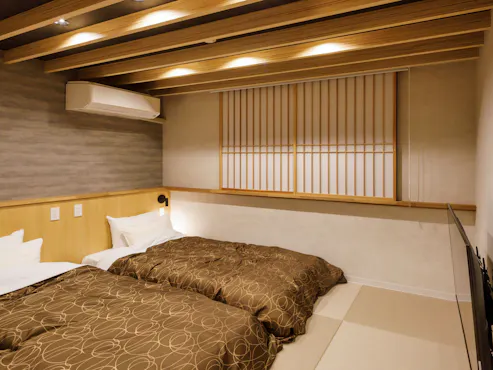 ห้องพักสไตล์ญี่ปุ่นและตะวันตกแบบปานกลาง