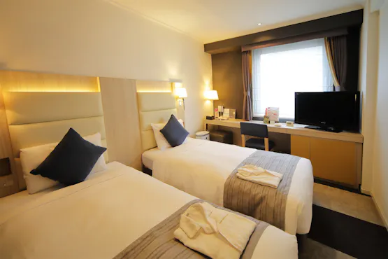 ห้องพักแบบเตียงคู่ราคาประหยัด