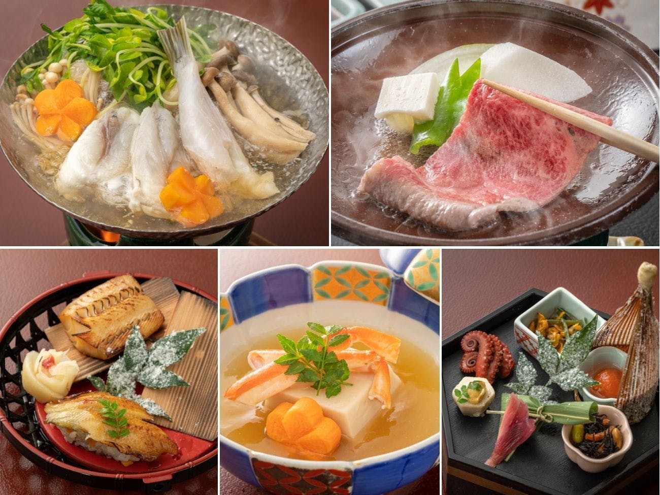 冬のグルメ会席（竹コース）
